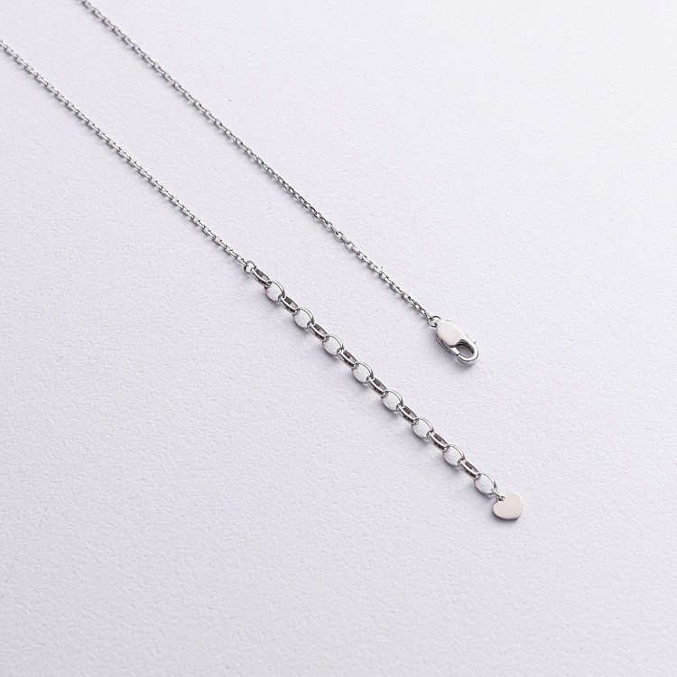 Колье "Крестик" в серебре с фианитами 1305 от ювелирного магазина Оникс - 6