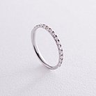 Золотое кольцо с дорожкой камней (бриллианты) кб0478y от ювелирного магазина Оникс