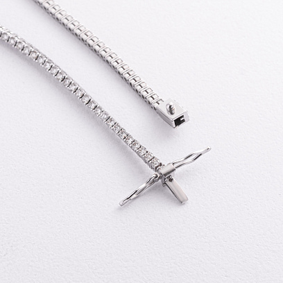 Браслет Теннис в белом золоте с белыми бриллиантами бр3026.1 №3