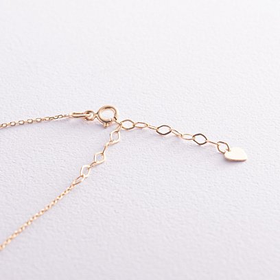 Золотое колье "Украинка" (синие и желтые фианиты) кол02538 №12