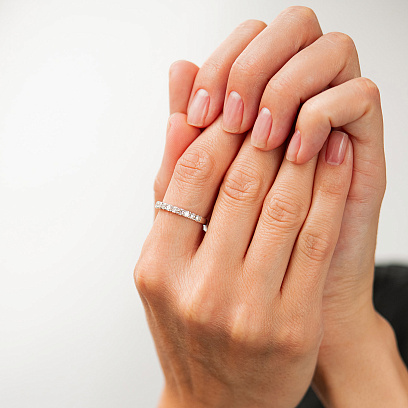 Золотое кольцо с бриллиантами кб0651cha №2