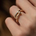Кольцо "Гвоздь" с бриллиантами (желтое золото) кб0476м от ювелирного магазина Оникс - 3