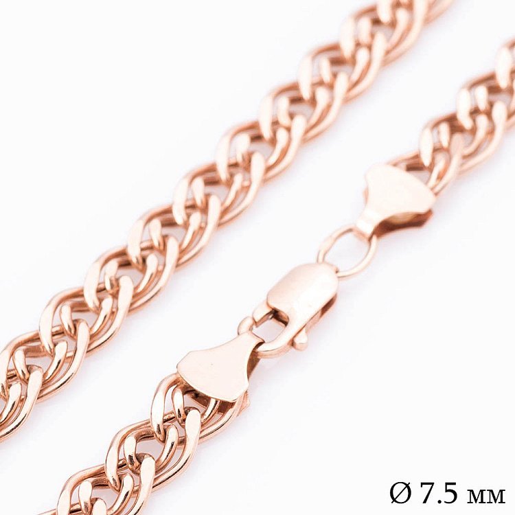 Золотий ланцюжок плетіння Нонна (7.5 мм) ц00051-7.5 Золотий ланцюжок плетіння Нонна (7.5 мм) ц00051-7.5 від ювелірного магазину Онікс