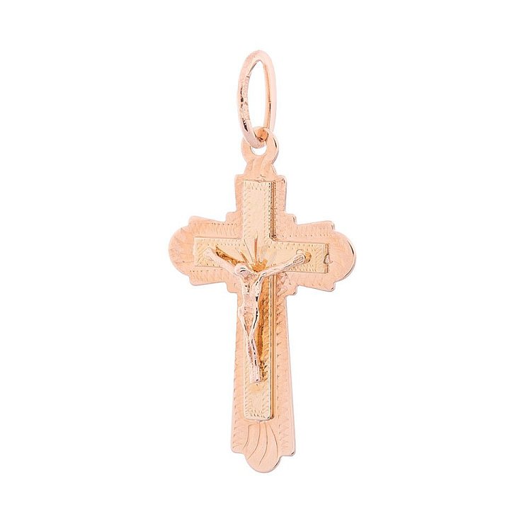 Золотий хрестик п02287 Золотий хрестик п02287 від ювелірного магазину Онікс