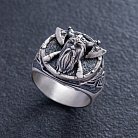 Серебряное кольцо "Викинг с топорами" 423 от ювелирного магазина Оникс - 8