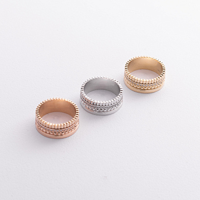 Кольцо "Sharon" с фианитами (желтое золото) к08352 №7