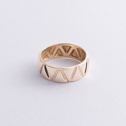 Кольцо "Jasmine" в желтом золоте к08101 №3