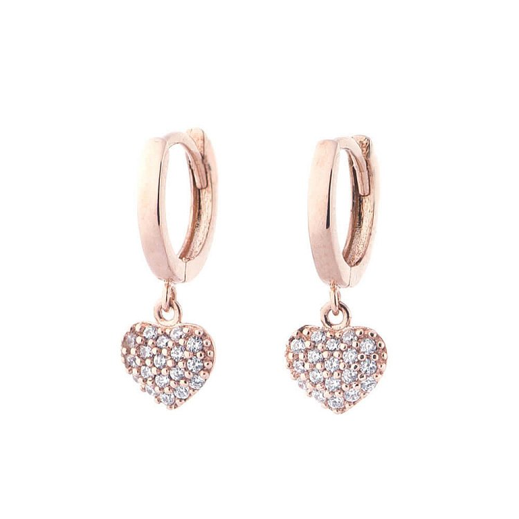 Золотые детские серьги "Сердечки" с04848 от ювелирного магазина Оникс