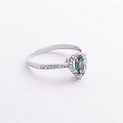 Срібна каблучка (фіаніти, кварц) 1941/1р-QGR от ювелирного магазина Оникс - 1