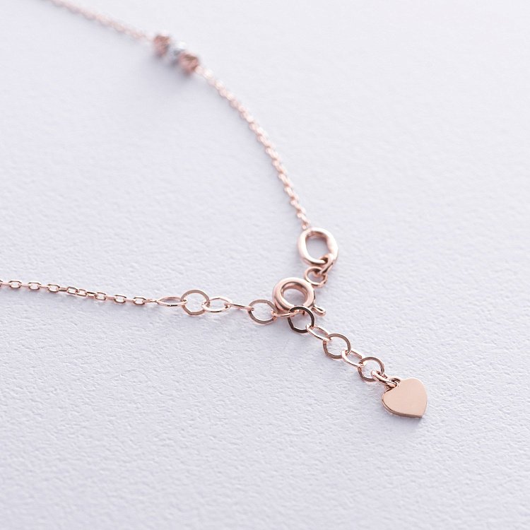 Золотий браслет "Кульки" на ногу б05351 від ювелірного магазину Онікс - 2