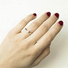 Золотое помолвочное кольцо с бриллиантом кб0172lg от ювелирного магазина Оникс - 5