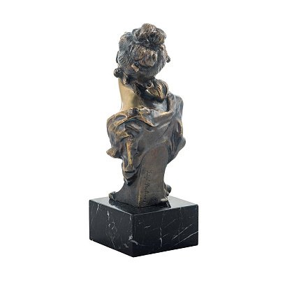 Бронзова фігура ручної роботи "Бюст дівчата" сер00058 №4