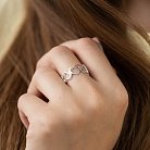 Серебряное кольцо "Сердечки" 112532 от ювелирного магазина Оникс