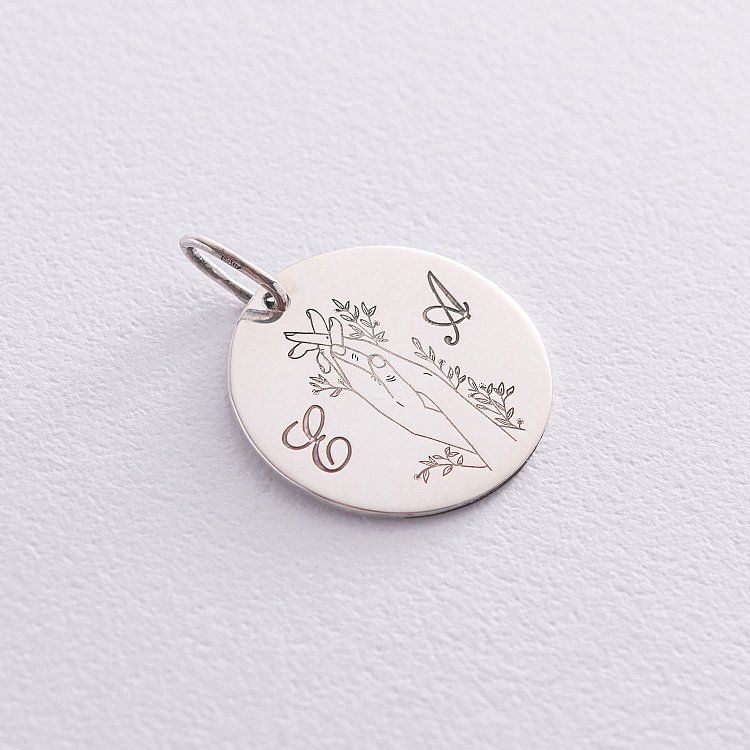 Серебряный кулон "Особая связь" (2.1 см) 133090св от ювелирного магазина Оникс