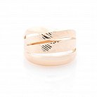 Золотое кольцо без камней к05738 от ювелирного магазина Оникс - 2