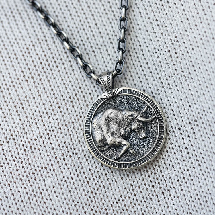 Срібний кулон "Знак зодіаку Телець" 133200телець від ювелірного магазину Онікс - 3