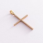 Золотой крестик с бриллиантами п187 от ювелирного магазина Оникс