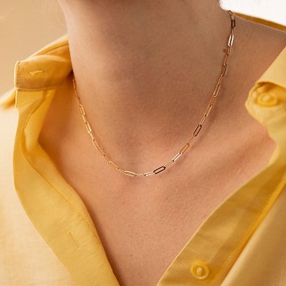 Колье "Ванесса" в красном золоте кол02205 №15