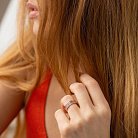 Обручальное кольцо "Колосок" в красном золоте 241281300 от ювелирного магазина Оникс - 3
