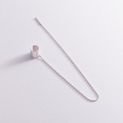 Срібна сережка - каффа 123101 №6