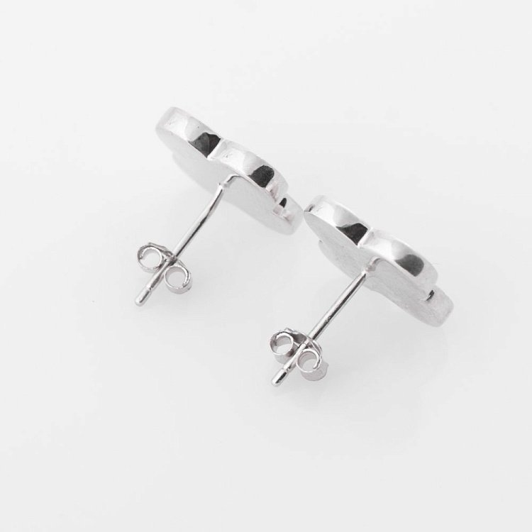 Срібні сережки "Конюшина" 122062 від ювелірного магазину Онікс - 2