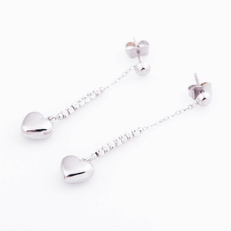 Золотые серьги "Сердечки" с04674 от ювелирного магазина Оникс