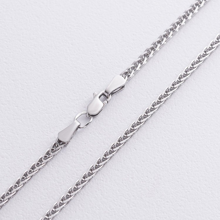 Серебряная цепочка (плетение Спига) рс100214 от ювелирного магазина Оникс
