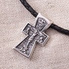 Срібний хрест (чорніння) 13141 от ювелирного магазина Оникс