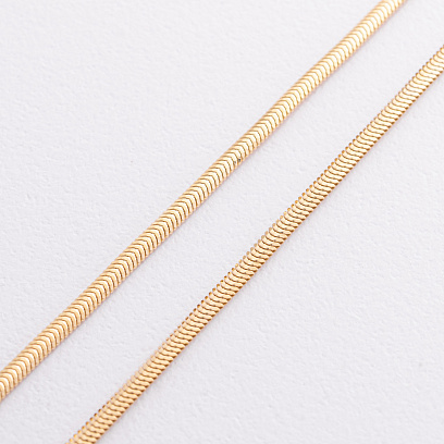 Кольє "Gisele" у жовтому золоті (снейк - 2.5 мм) ц00388-2,5 №3