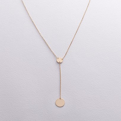 Золоте кольє "Монетки" (можливе гравіювання) кол01478 №5