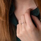 Помолвочное золотое кольцо с бриллиантом кб0398z от ювелирного магазина Оникс - 3
