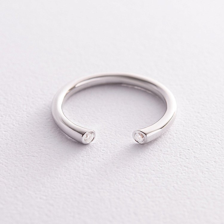 Кольцо "Джолин" в белом золоте (фианиты) к07416 Кольцо "Джолин" в белом золоте (фианиты) к07416 от ювелирного магазина Оникс