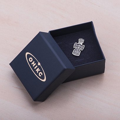 Серебряный православный крест 13758 №6