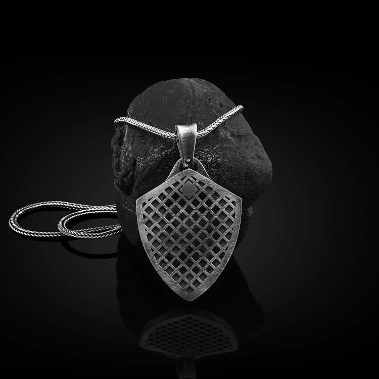 Серебряный кулон "Гривистый лев" 133192 от ювелирного магазина Оникс - 2