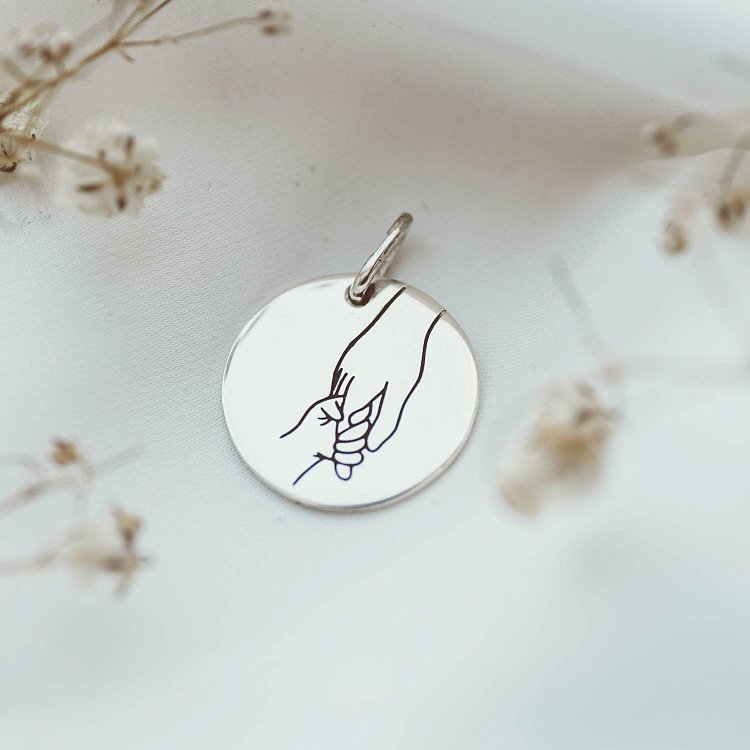 Срібний кулон "Батьківська підтримка" 132724мл від ювелірного магазину Онікс - 1