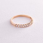 Золотое кольцо с дорожкой камней (бриллианты) кб0457ca от ювелирного магазина Оникс - 2