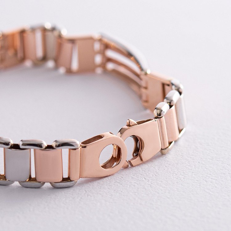 Чоловічий золотий браслет б05200 від ювелірного магазину Онікс - 4