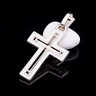 Срібний православний хрест з Ісусом з золота 131197 от ювелирного магазина Оникс - 3