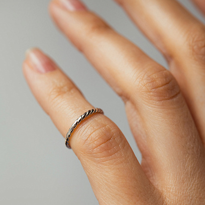 Серебряное кольцо на фалангу 901-00967 №4