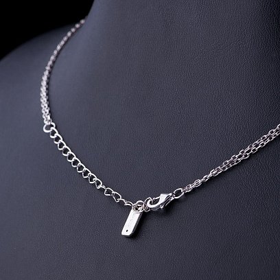 Серебряное колье с фианитами 18484 №3