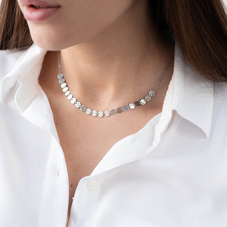 Кольє "Монетки" в сріблі 18745 від ювелірного магазину Онікс