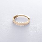 Золота каблучка без каменів к06214 от ювелирного магазина Оникс