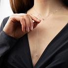 Золоте кольє - краватка з діамантами колб0150mi от ювелирного магазина Оникс - 8