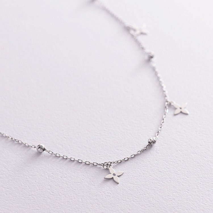 Срібне кольє "Конюшина" 181143 від ювелірного магазину Онікс - 6