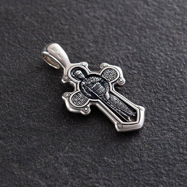 Православний хрест (чорніння) 13358 від ювелірного магазину Онікс - 2