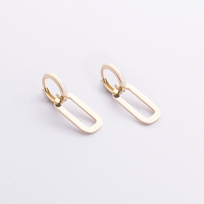 Сережки "Roxana" у жовтому золоті с09205 №2