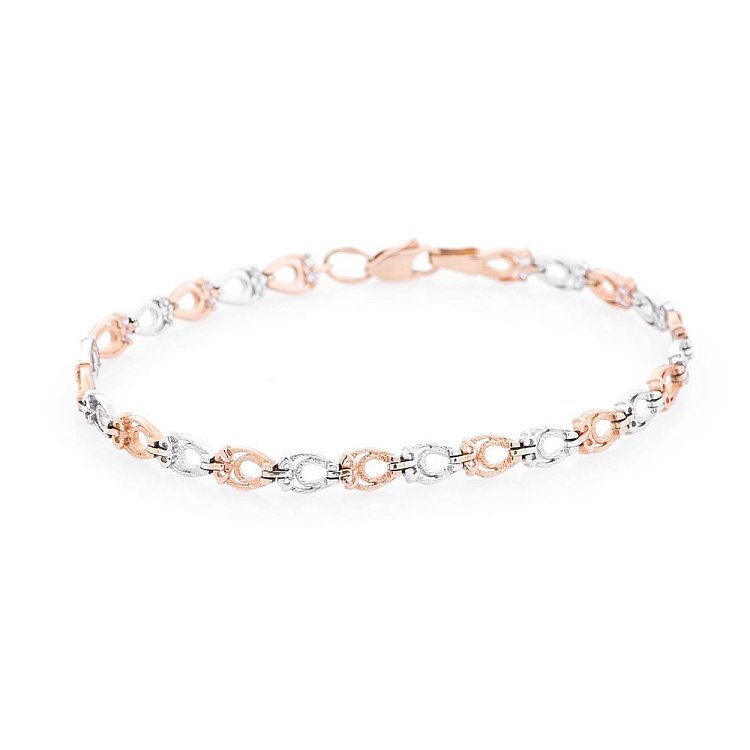 Золотой браслет (фианиты) б00357 от ювелирного магазина Оникс - 1