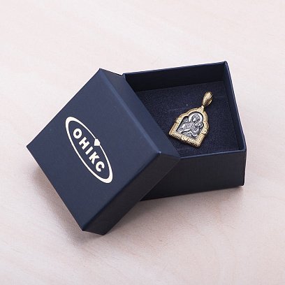 Подвеска "Икона Божией Матери Тихвинской" с позолотой 131676 №7