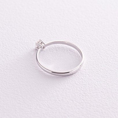 Заручальна золота каблучка з діамантом 227781121 №4