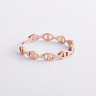 Каблучка "Helen" у червоному золоті mini к08430 от ювелирного магазина Оникс - 1